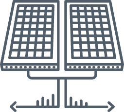 Icon eines Solarpanels